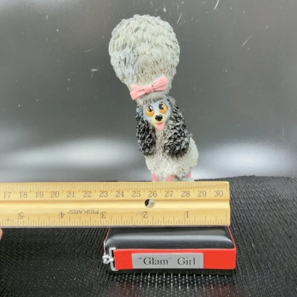 Glam Girl Kitsch Poodle Figurine Twisted‎ Whiskers American Greetings Resin VTG